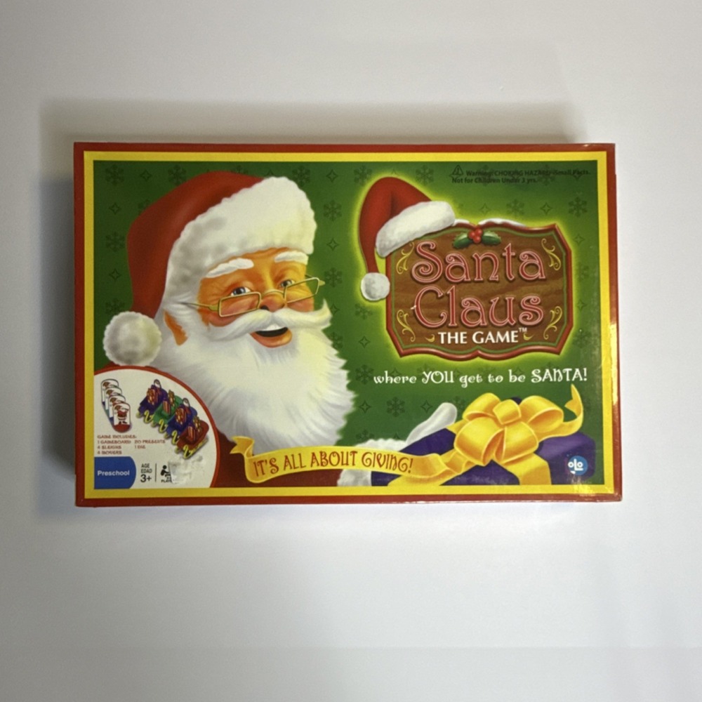 Santa Claus The Game Board Game Christmas Children 2 Players Age 3+ New in box.